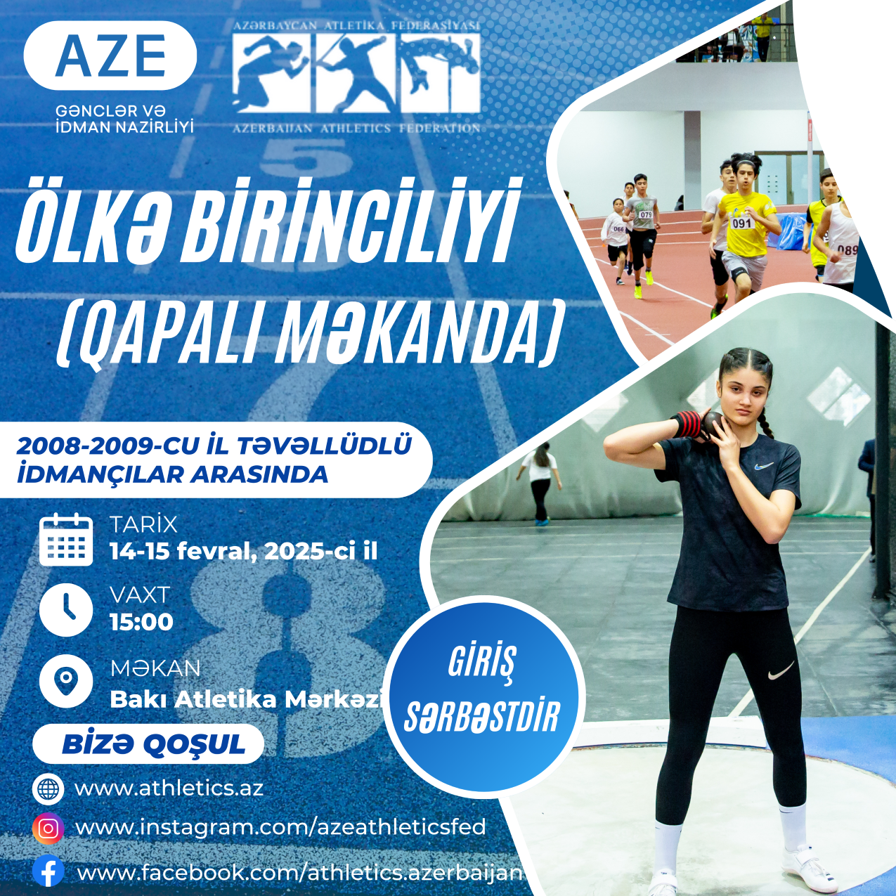 2008-2009-cu il təvəllüdlü idmançılar arasında ölkə birinciliyi (qapalı məkanda)