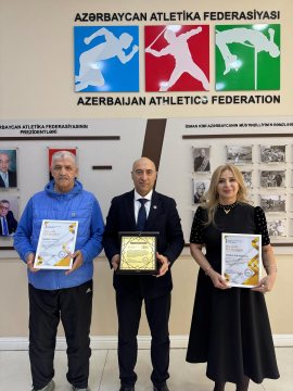 Azərbaycan İdman Veteranları İctimai Birliyi tərəfindən mükafatlandırma mərasimi keçirilib.