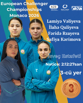 İsveç Estafetində qızlarımız bürünc medal qazanıb!