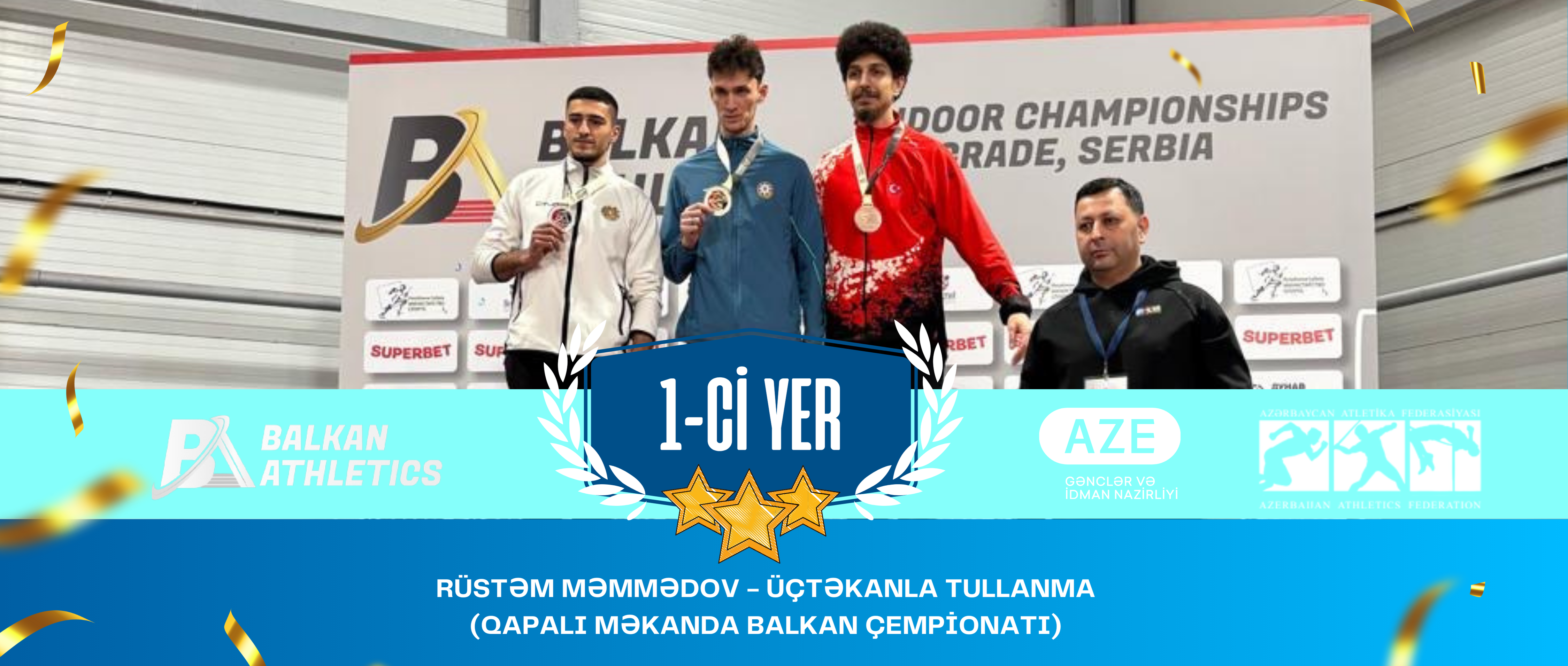 Azərbaycanlı atlet Balkan çempionu oldu