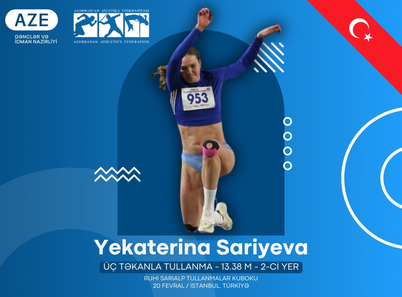 Yekaterina Sariyeva beynəlxalq yarışda gümüş medal qazandı